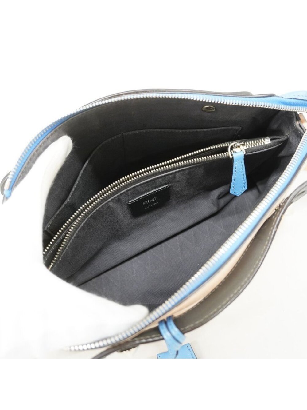 Fendi Handbag by the Way Leather Pink Beige Silver 2-Way Bag - Picture 4 of 13